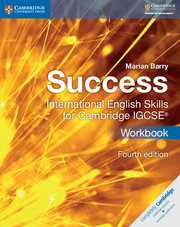 Cambridge Success International English Skills for Cambridge IGCSE Workbook