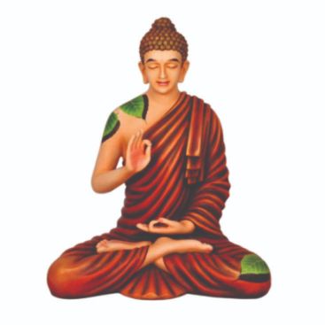 Amazon.com: Global Grabbers Polyresin Polyresin Sitting Buddha Idol Statue  Showpiece for Home Decor Decoration Gift Gifting Items (BLU_WT/GL-BS2) :  Home & Kitchen
