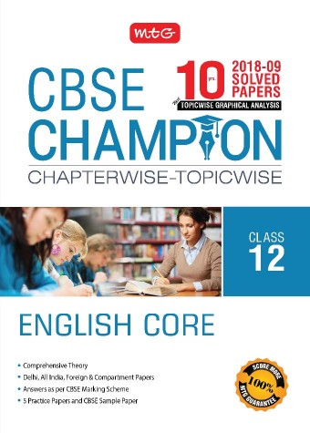 MTG CBSE Champion Chapterwise & Topicwise English Core