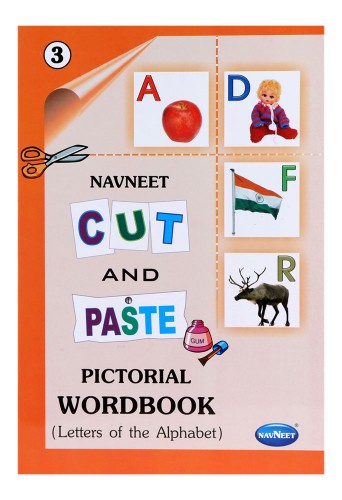 Navneet Cut and Paste Pictorial Wordbook Book 1