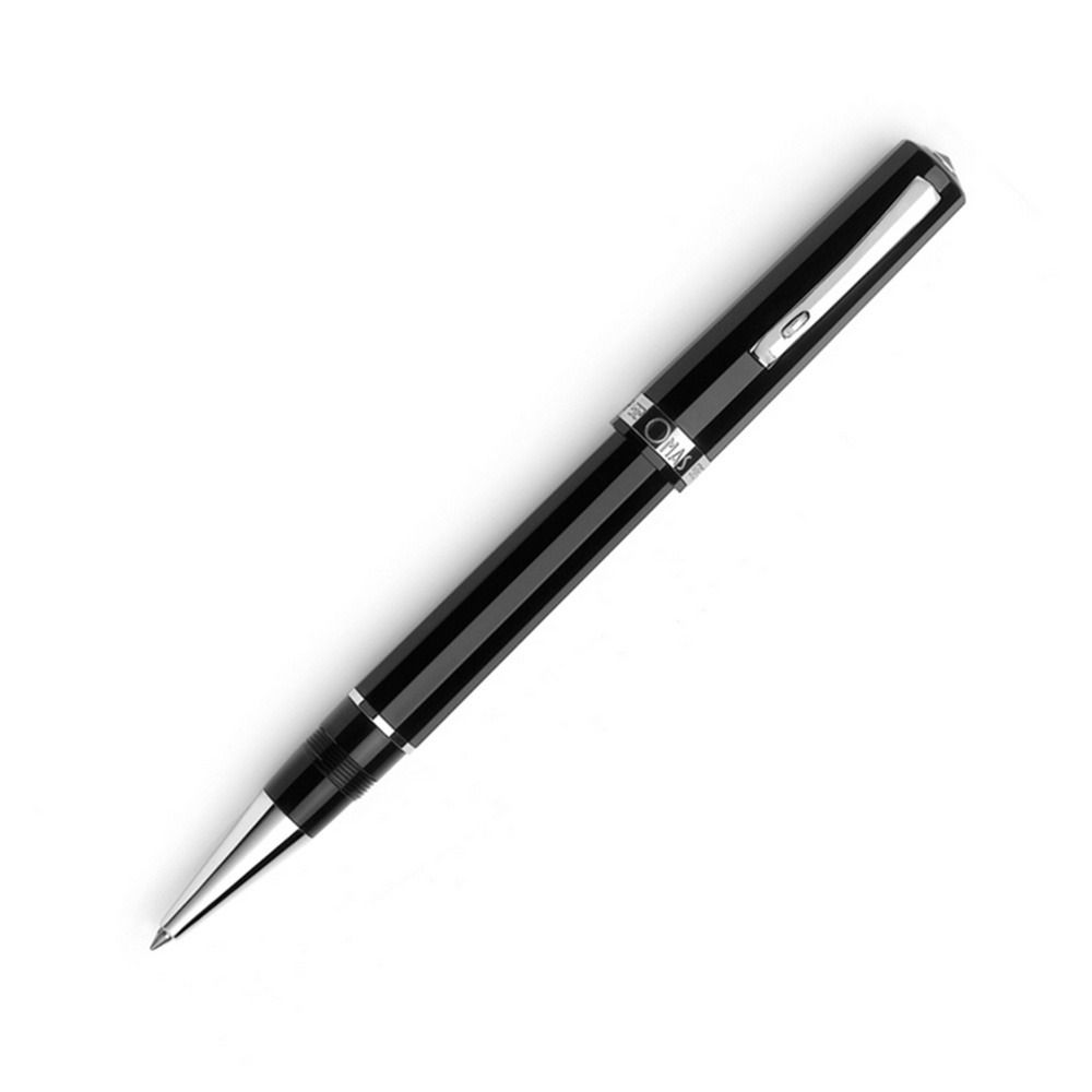 Pelikan Omas Milord Ht Black Resin Platinum Trim Rollerball Pen