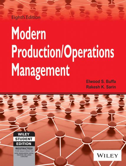 Wileys Modern Production / Operations Management, 8ed