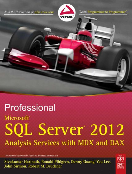 Wileys Professional Microsoft SQL Server 2012 Analysis Services with MDX and DAX