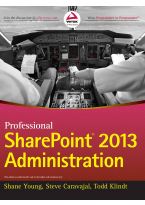 Wileys Professional SharePoint 2013 Administration