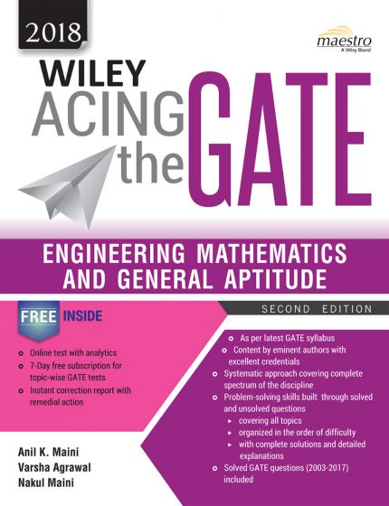 Wileys Wiley Acing the GATE Engineering Mathematics and General Aptitude, 2ed