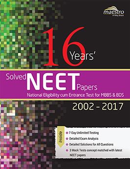 Wileys 16 Years Solved NEET (National Eligibility cum Entrance Test for MBBS & BDS) Papers (2ed) | BS