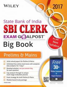 Wileys State Bank of India Clerk Exam Goalpost Big Book (Prelims + Mains) | BS