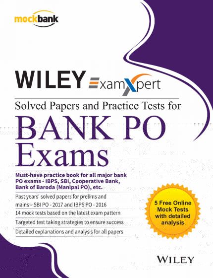 Wileys ExamXpert Solved Papers and Practice Tests for Bank PO Exams