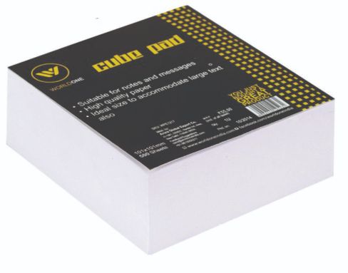 Worldone Cube Pad Plain White Sheets