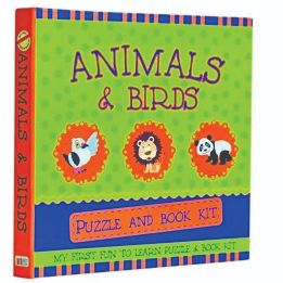 Art Factory Animals & Birds Puzzle And Book Kit