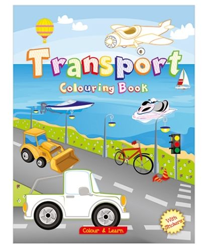 Art Factory Colour & Learn Transport Colouring Books