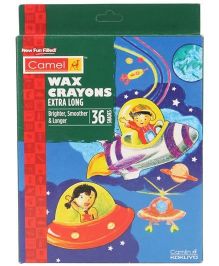 Camel 4522520 Wax Crayon Extra Long 36 Shade