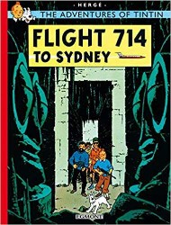 EGMONT CHILDRENS BOOKS ADVENTURES OF TINTIN FLIGHT 714 TO SYDNEY
