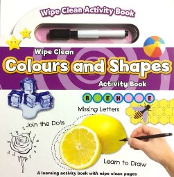 NORTH PARADE PUB. WIPE CLEAN BOOK WITH PEN: COLOURS AND SHAPES ACTIVITY BOOK