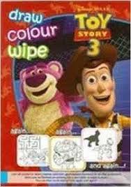 EURO BOOKS TOY STORY 3 DRAW COLOUR WIPE