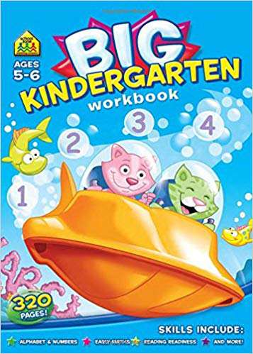 OM KIDZ BIG KINDERGARTEN WORKBOOK AGES 5-6