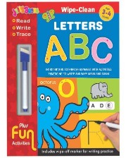 JBD PRESS JUNIOR ORANGE SLICE WRITE & WIPE ABC AGE 3 +