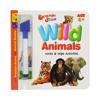 JBD PRESS JUNIOR JELLY BEANS WRITE & WIPE WILD ANIMALS AGE 4+