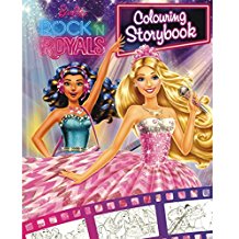 Parragon Barbie in Rock N Royals Colouring Storybook