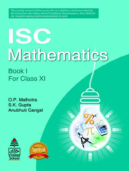 SChand ISC Mathematics Book I Class XI